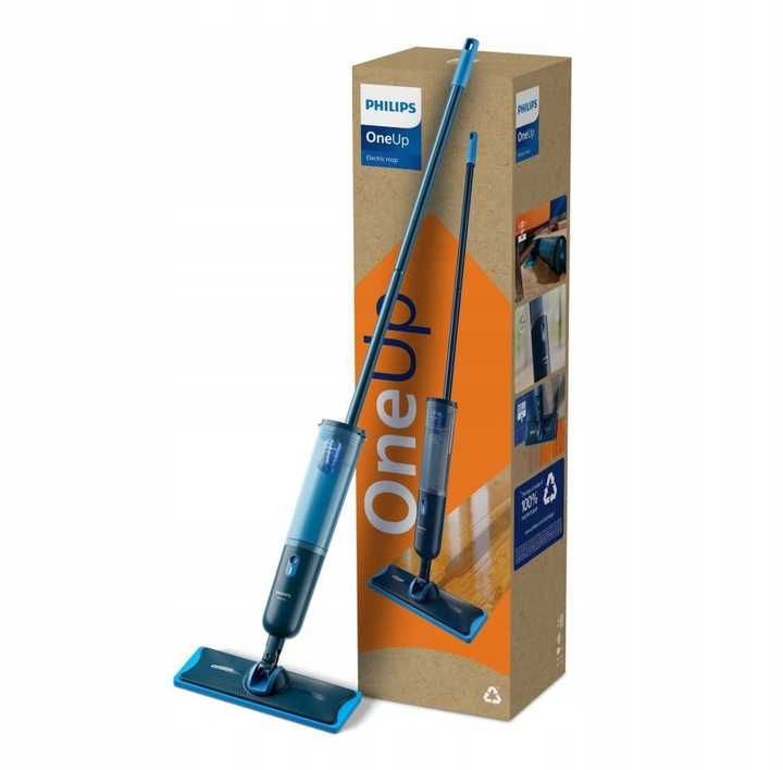 MOP ELEKTRYCZNY philips cichy do pogłóg 360 w zestawie z płynem +2xpad