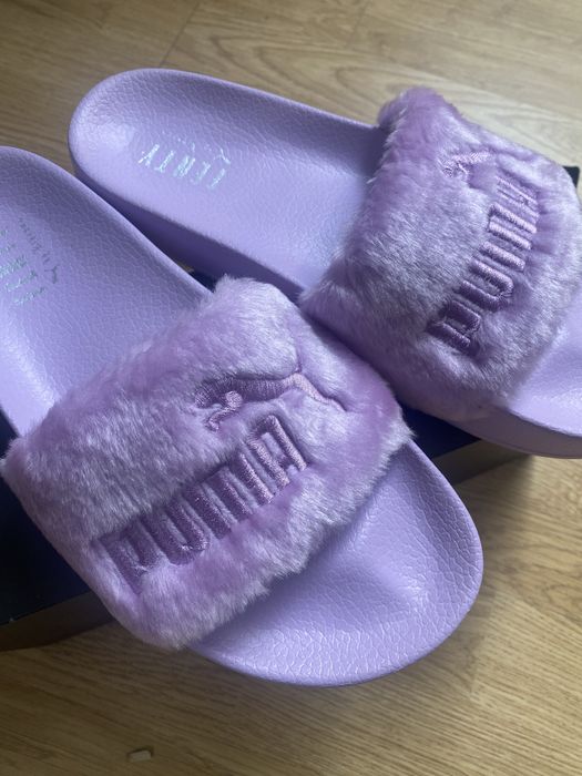 puma fur slide rihanna fenty orchid bloom klapki wmns us10.5 nowe 2017
