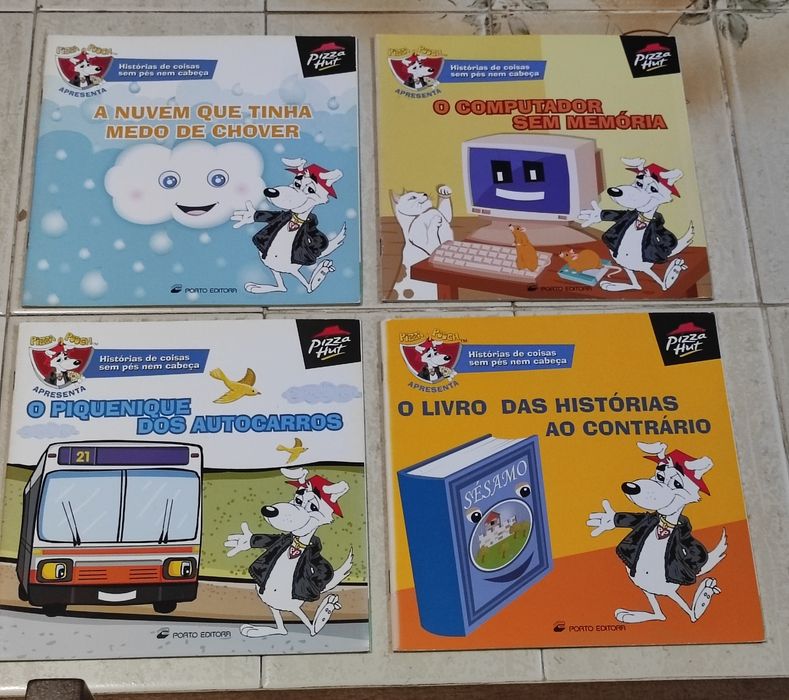 Vários livros para crianças