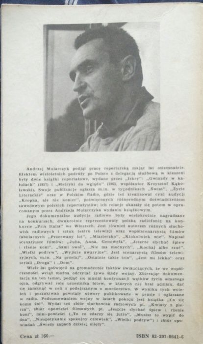 Andrzej Mularczyk – co mu się śni.