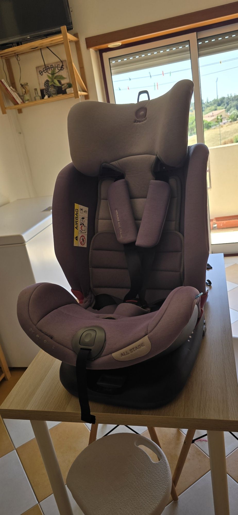 Cadeira 0/1/2/3 ISOFIX, Arnês e avisador de cinto