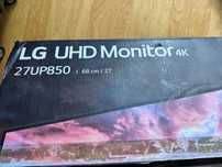 Monitor LG 27UP850-W 4K HDR ekran Warszawa biały jak nowy pełen pakiet