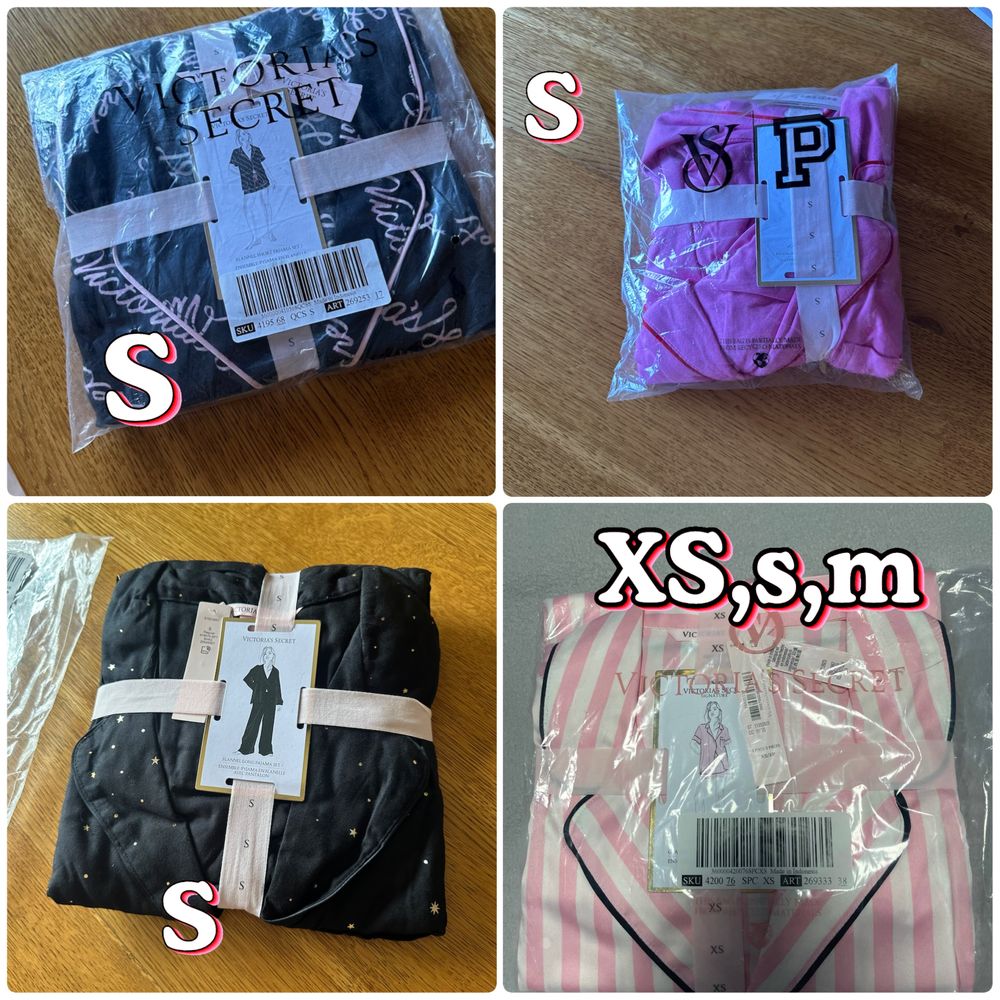 Victoria's Secret піжама XS,S,M фланель сатин Вікторія сікрет