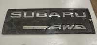 Емблема напис багажнику Subaru (outback) без 3М скотчу б/у