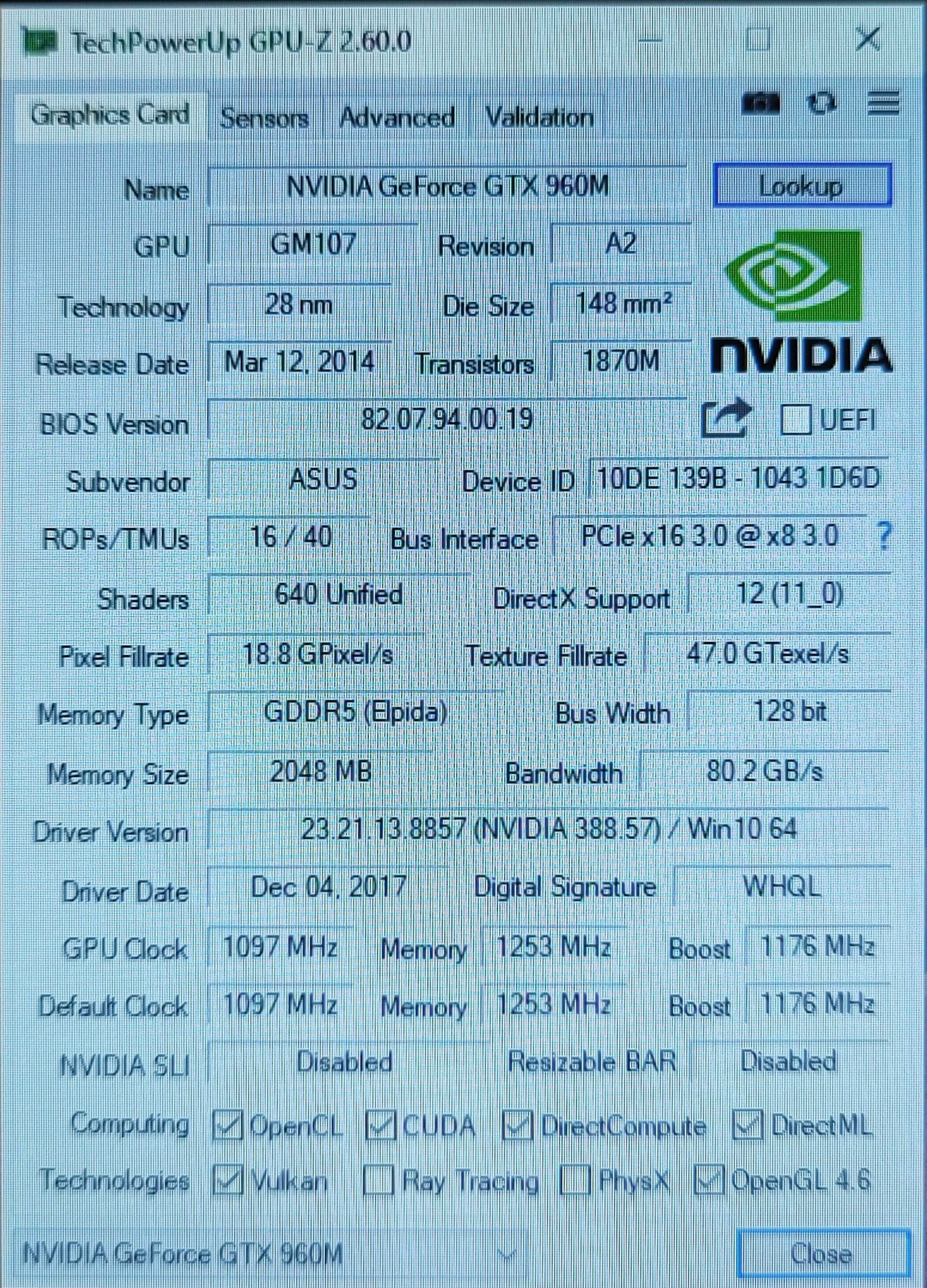 ASUS ROG GL752VW 17,3 FHD Quad Core i7-6700HQ/16Gb/SSD/GTX 960M