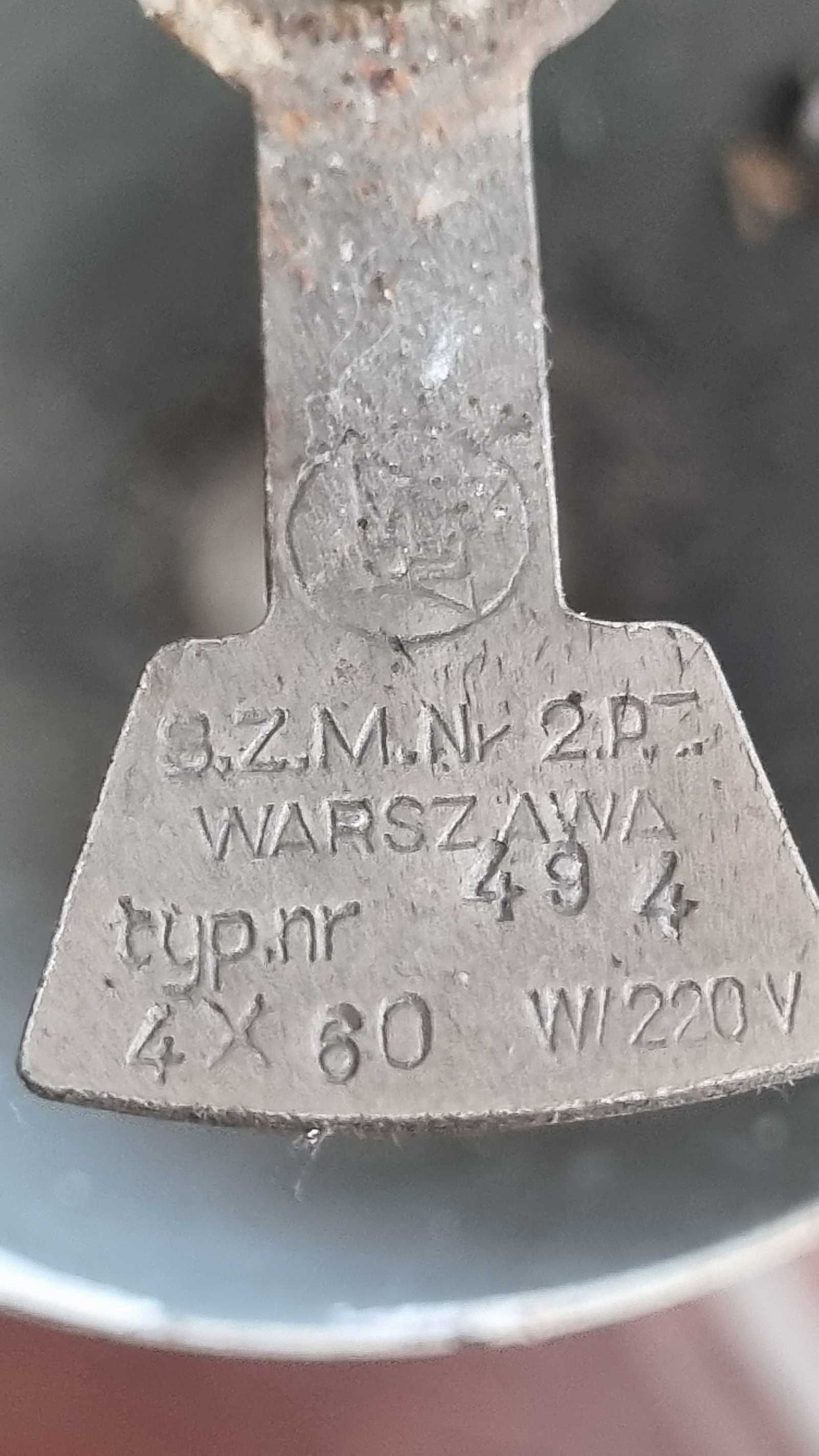 Lampa wisząca żyrandol A. Gałecki SZM nr 2 lata 60 Design PRL