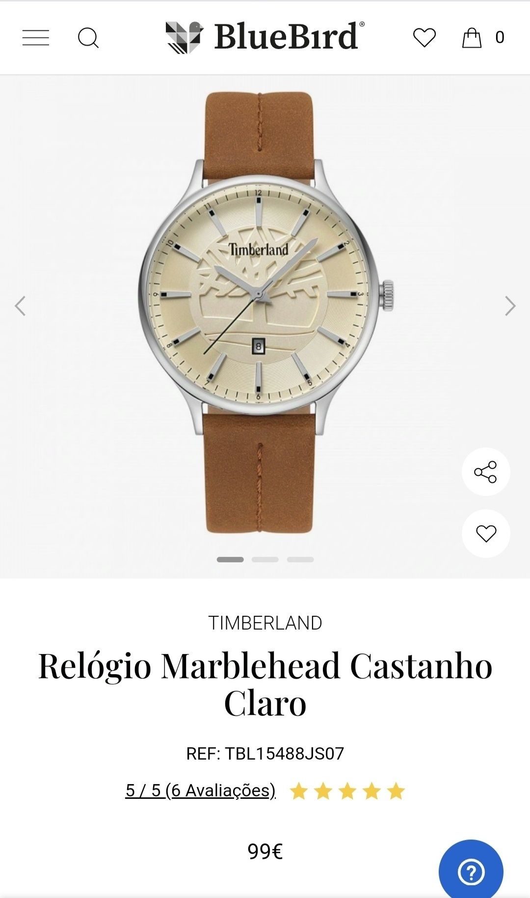 Relógio Timberland Marblehead Homem NUNCA USADO