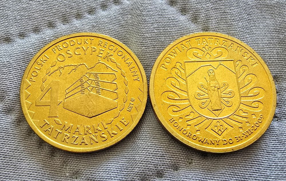4 Marki Tatrzańskie 2009 Powiat Tatrzański dukat lokalny menniczy