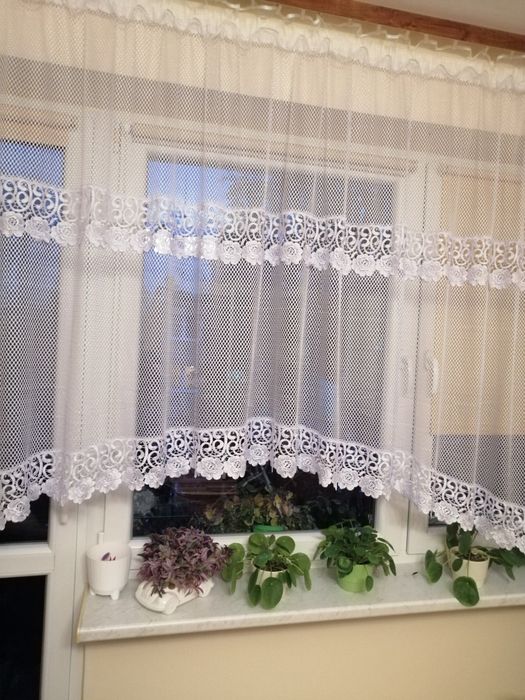 Firanka krótka.,z gipurą. 4m..