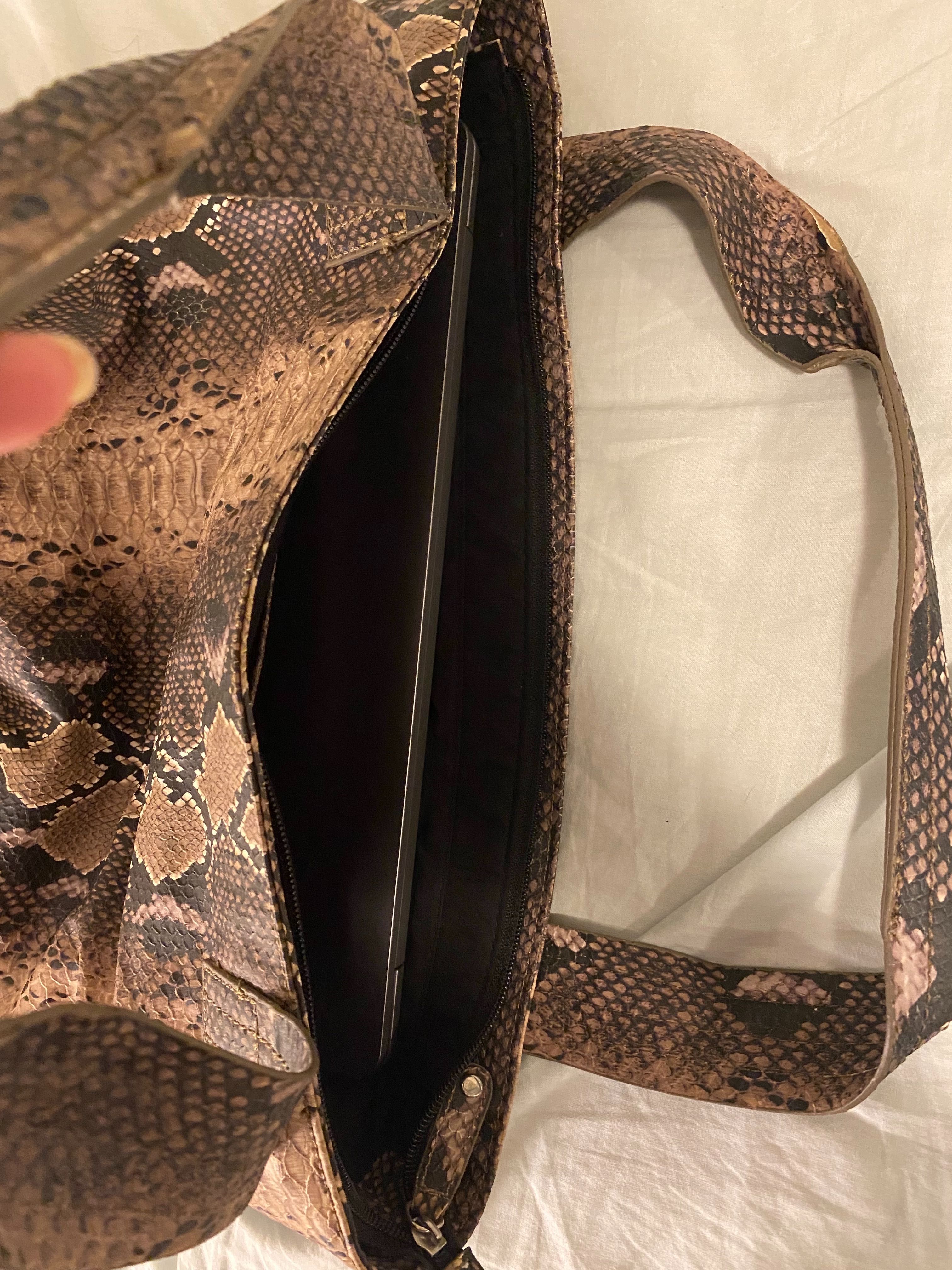 Mala saco animal print da Mango