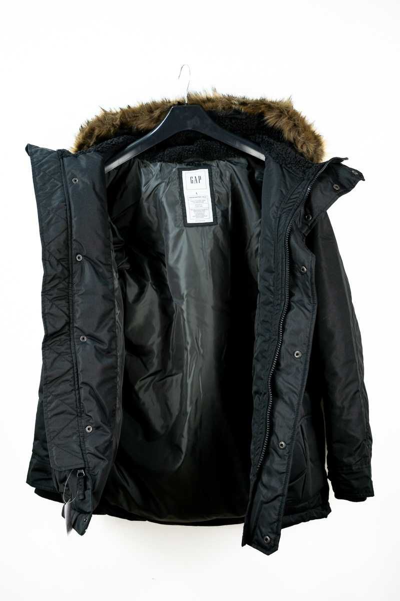 GAP - 75% Nowa Zimowa kurtka z kapturem Cold Control męska zimowa L