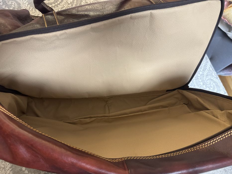 Włoska skórzana torba podróżna