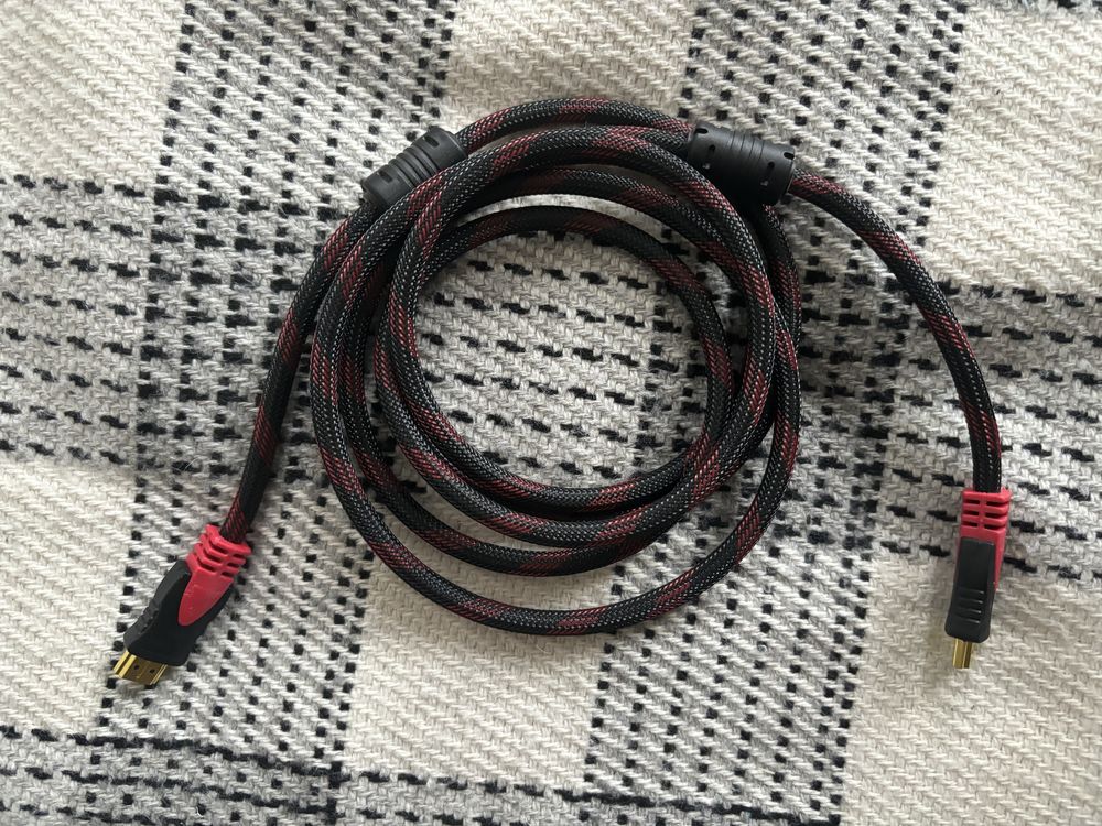 кабель hdmi провод black red