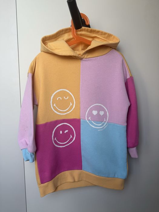 Худі кофта жовта рожева Reserved 122 см