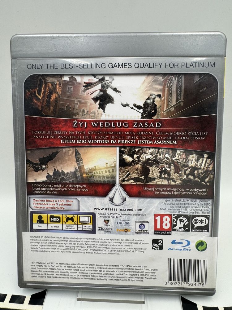 PL Assassins Creed 2 Ps3 Gwarancja