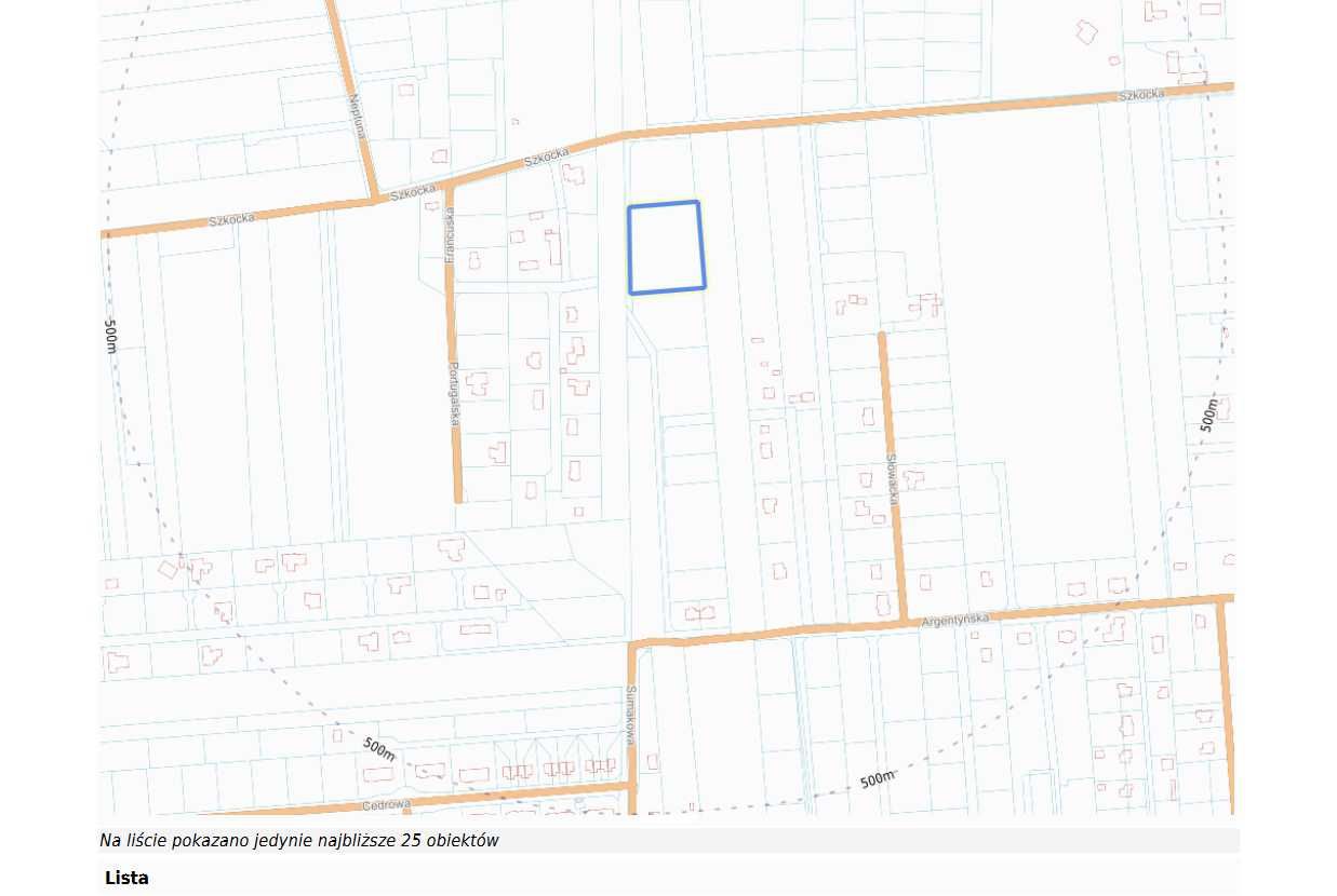 Działka 5100 m2 BUDOWLANA 3 DOMY