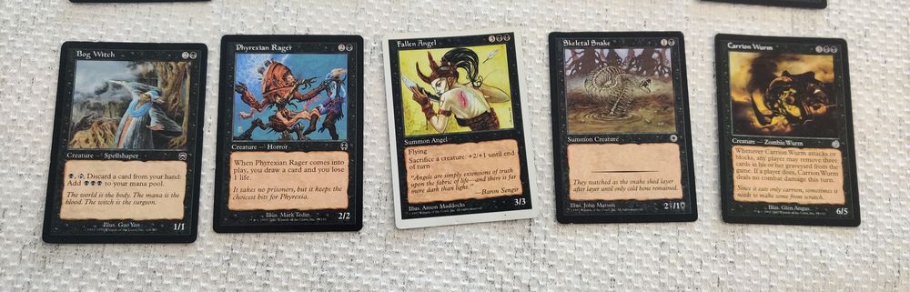 Magic the Gathering cartas aleatórias pretas