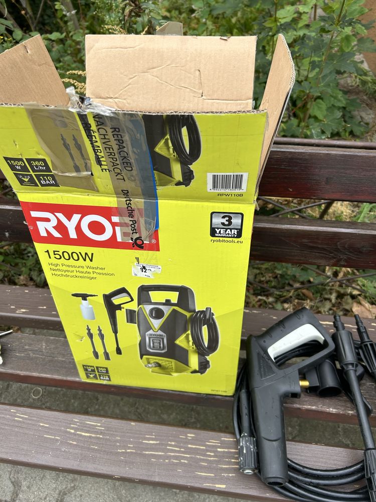Myjka Ciśnieniowa Ryobi RPW110B*1500W*110 Bar Komplet/Wys/Tanio!