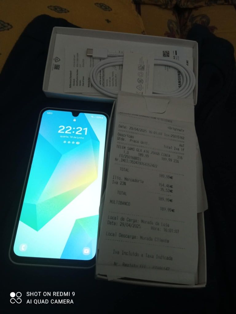 Samsung A16 novo com fatura como novo