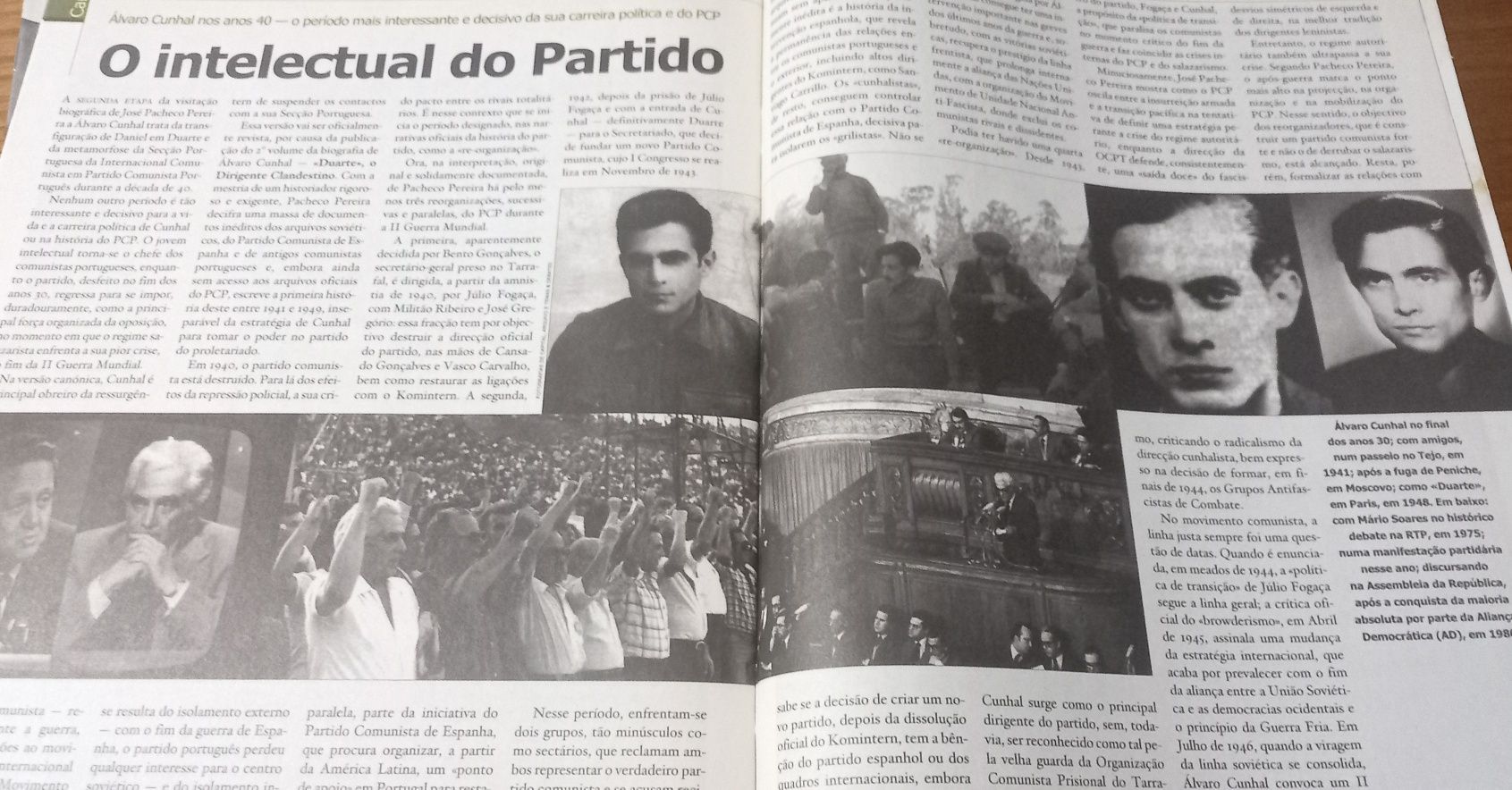 Álvaro Cunhal revistas e conteúdos 2001 e 2010