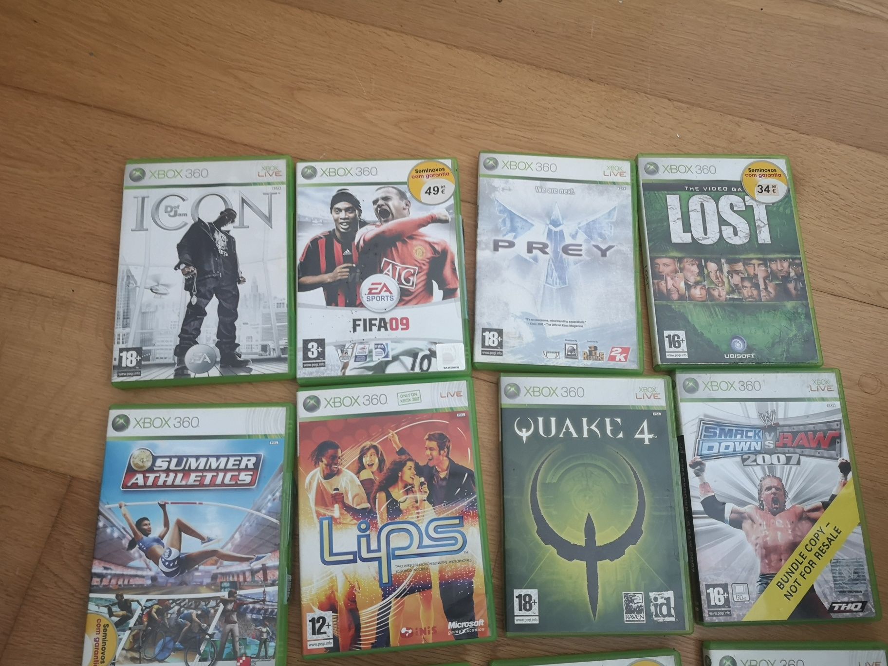 Jogos XBOX 360 a partir de 10 euros cada