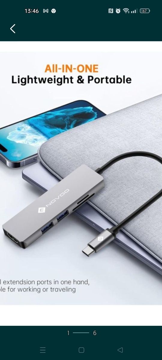 Adapter NOVOO USB 3.0