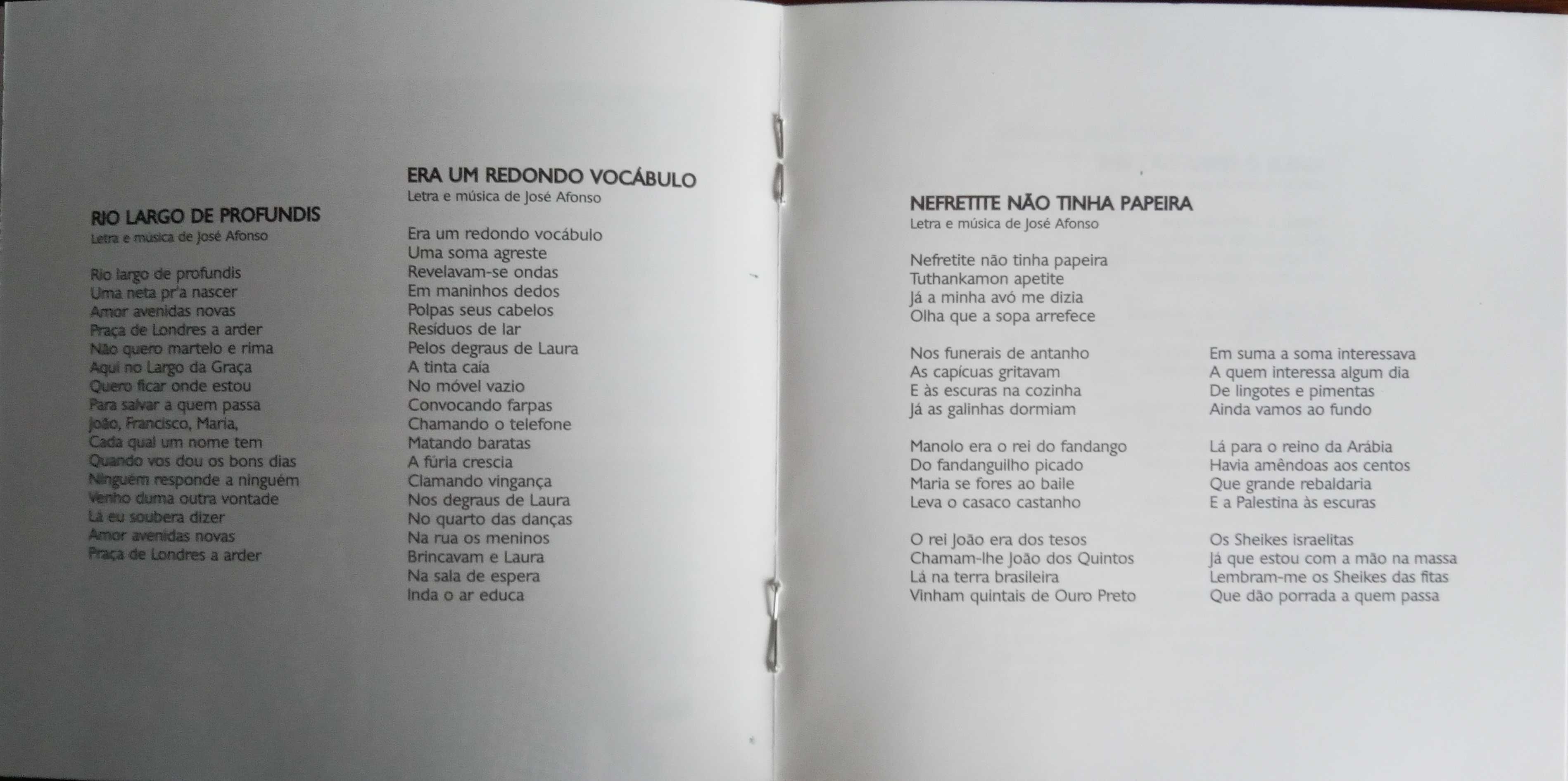 José Afonso	- - - - -		Venham Mais Cinco	- - - - -	CD