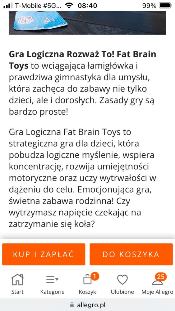 Gra logiczna rozważ to , 8+  nowa