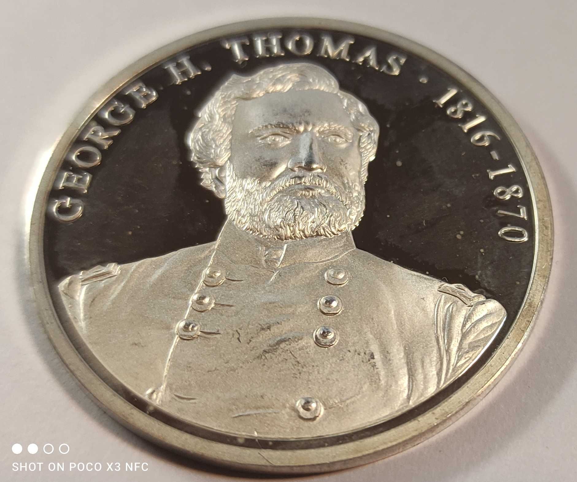 Medal srebrny USA George H. Thomas seria civil war srebro Ag
