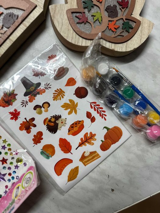 Lampy Dekoracyjne Jesienne 3D – Zestaw 2 sztuk z LED, DIY, 12 kolorów