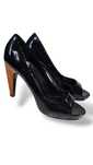 czarne buty na obcasie Zara 39/25m
