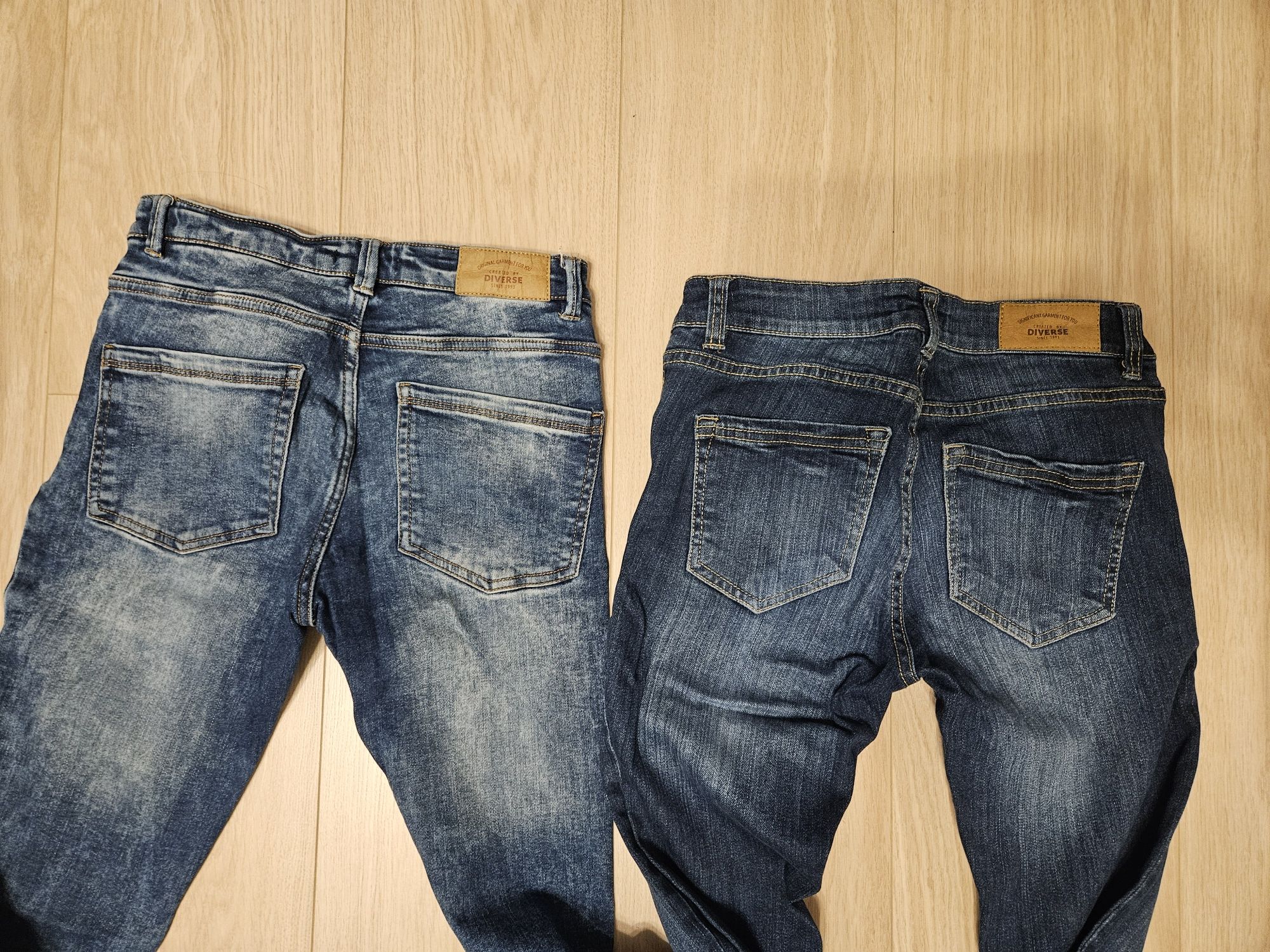 2 x dżinsy, jeansy damskie Diverse, r 34/xs