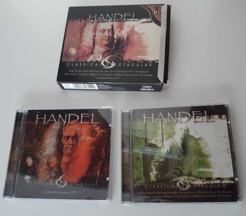 Caixa Dois CDs Originais HANDEL Classical Spectacular