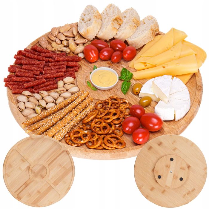 Deska Obrotowa Do Serwowania Serów Przekąsek Przystawek Patera Komory