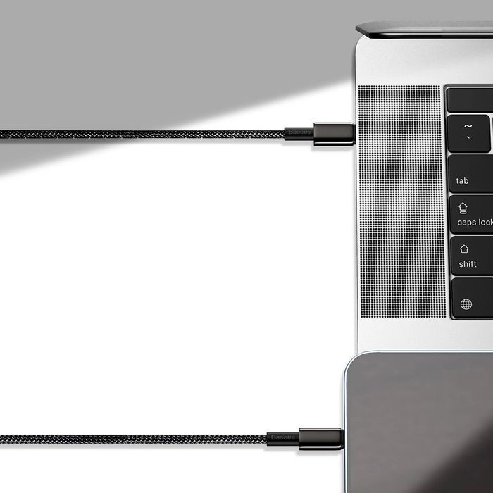 Baseus kabel USB C - USB C szybkie ładowanie PD QC 100W 5A 1m czarny