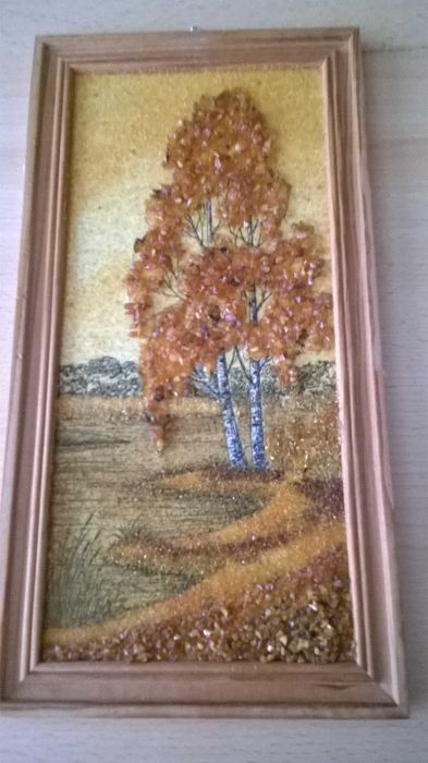 Obraz  bursztynowe drzewo