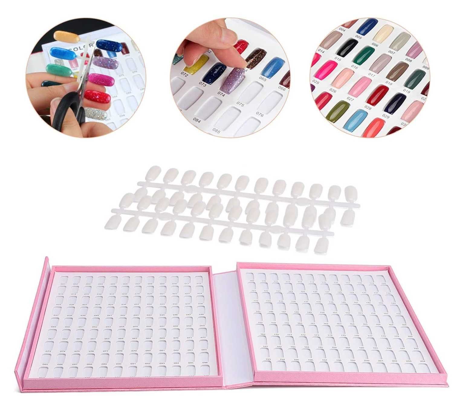 Livro Expositor para 216 Cores - Verniz Gel  - Manicure - Unhas