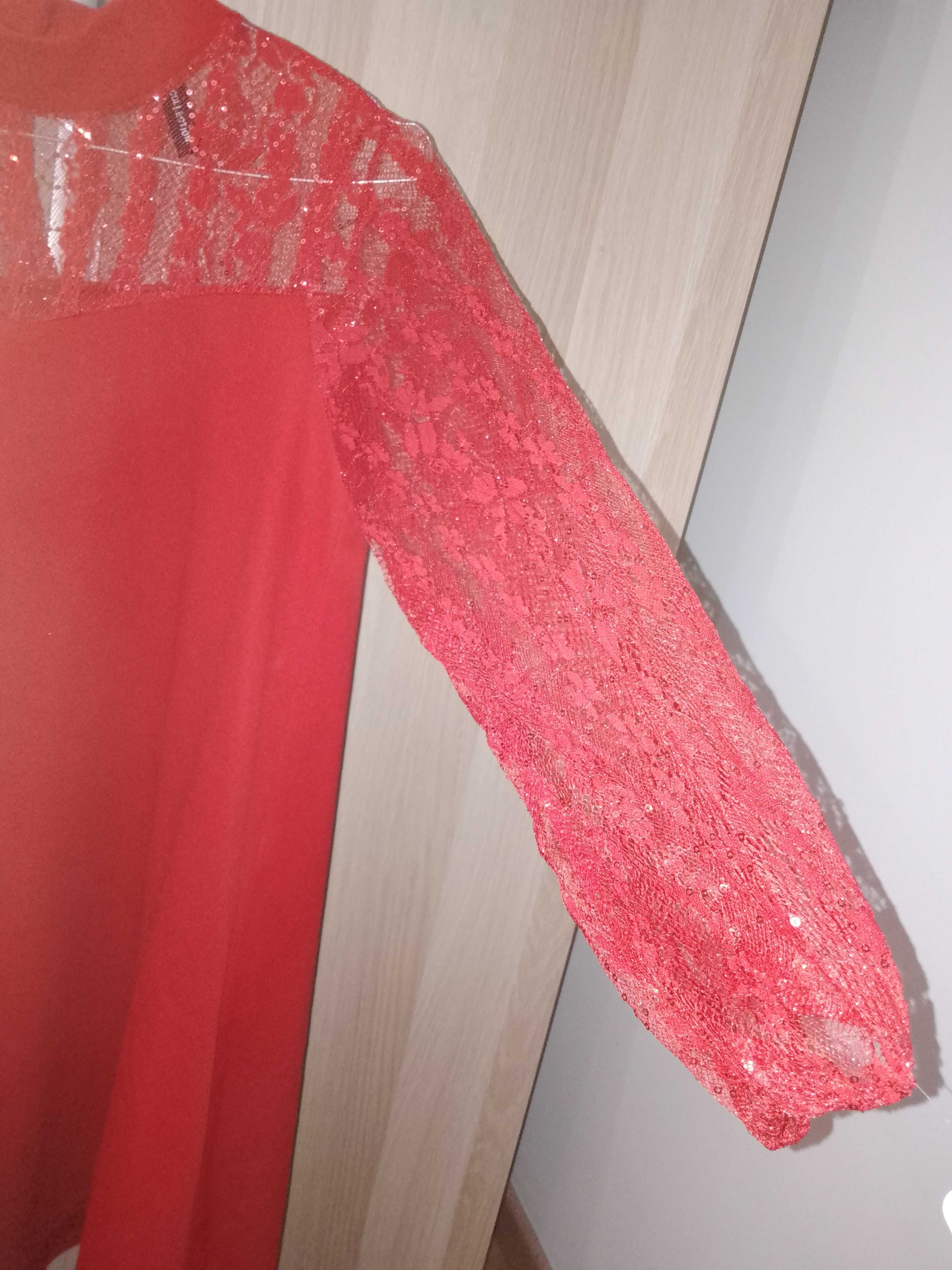 Vestido vermelho novo com etiqueta, para o Natal