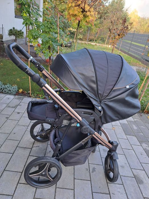 Wózek 2w1 bebetto pascal premium  class czarno złoty