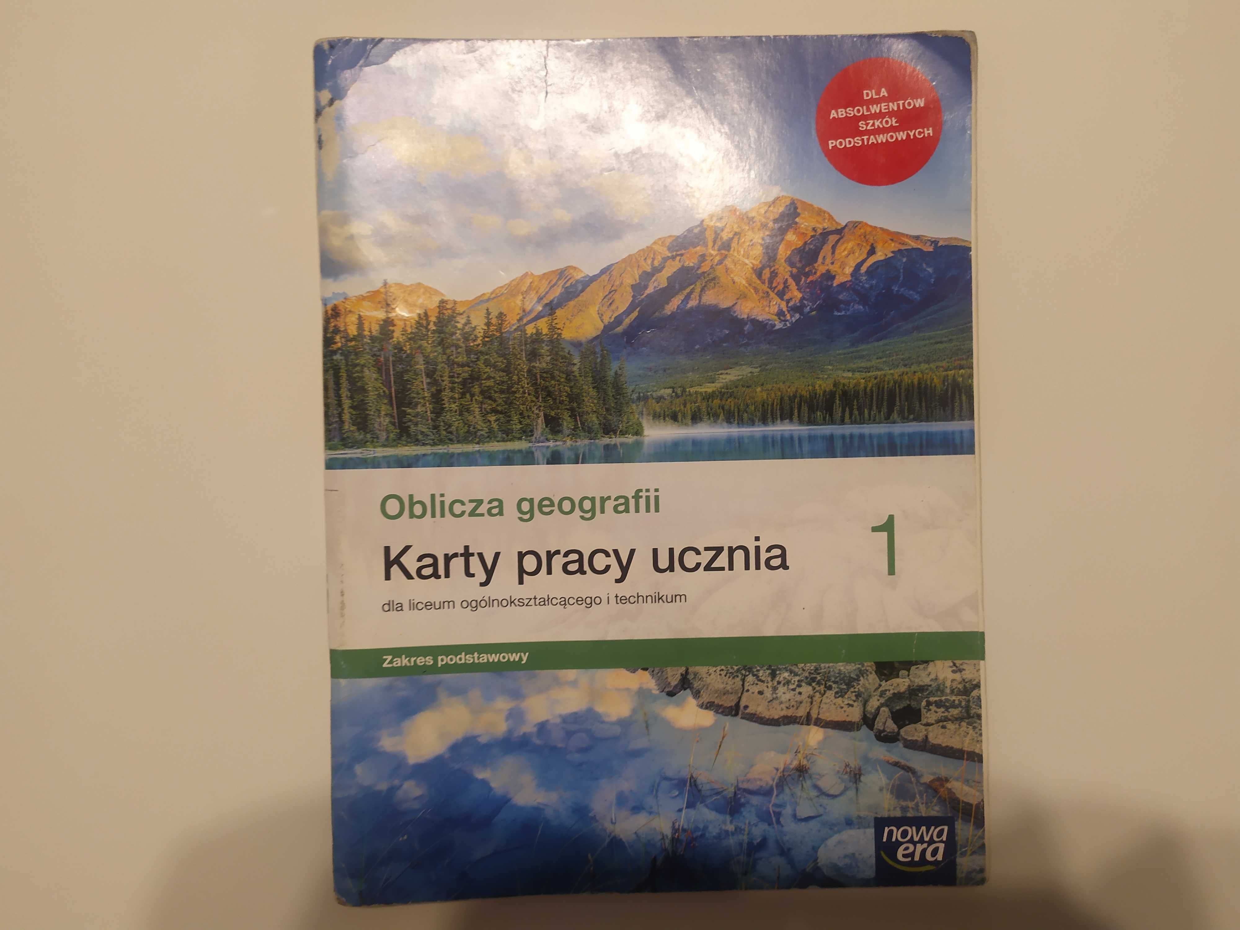 Karty pracy ucznia - ćwiczenia - Oblicza geografii 1 - wypełnione