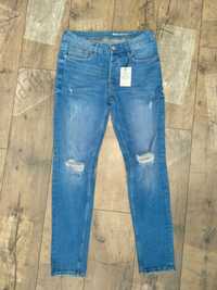 Spodnie jeansy damskie Primark Denim skinny W32 L32 niebieskie