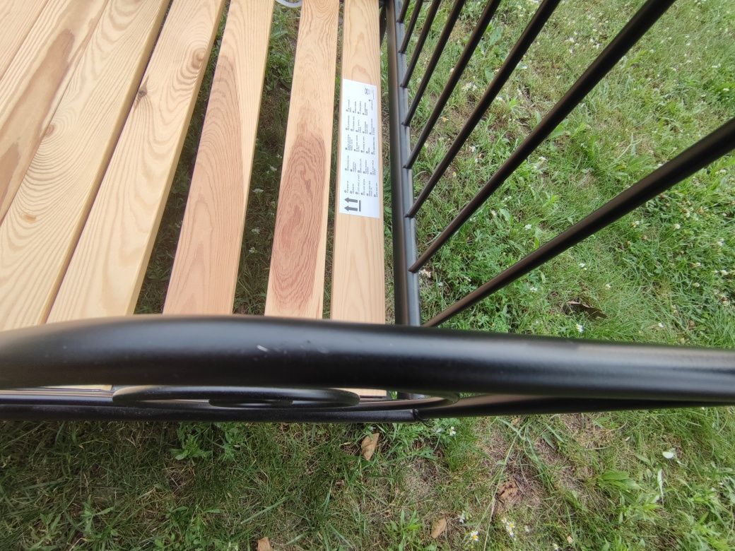 Łóżko Ikea metalowe 80x200 Minnen, rozsuwane