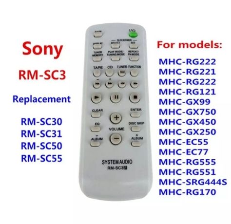 Пульт дистанционного управления SONY RM-SC3 для аудиосистема магнитола