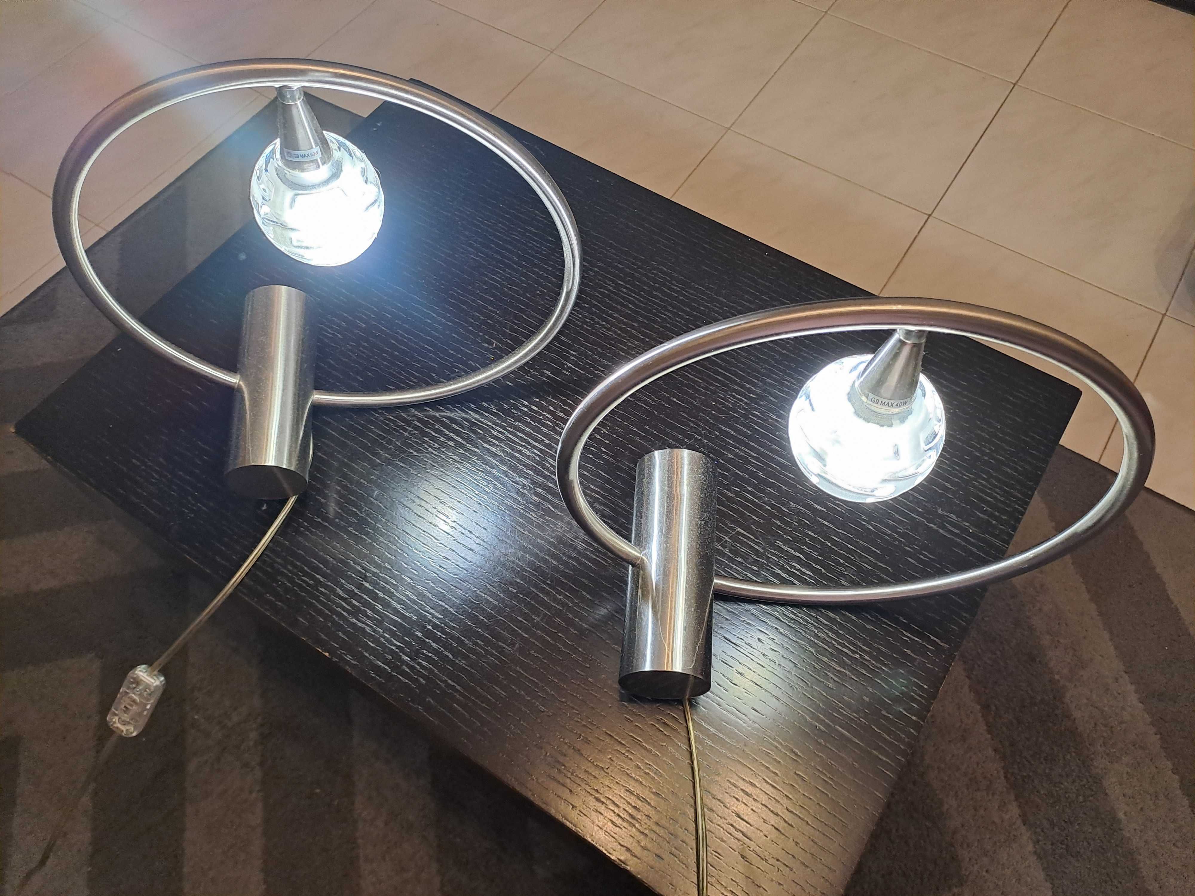 Conjunto Candeeiros Inox e de Tecto