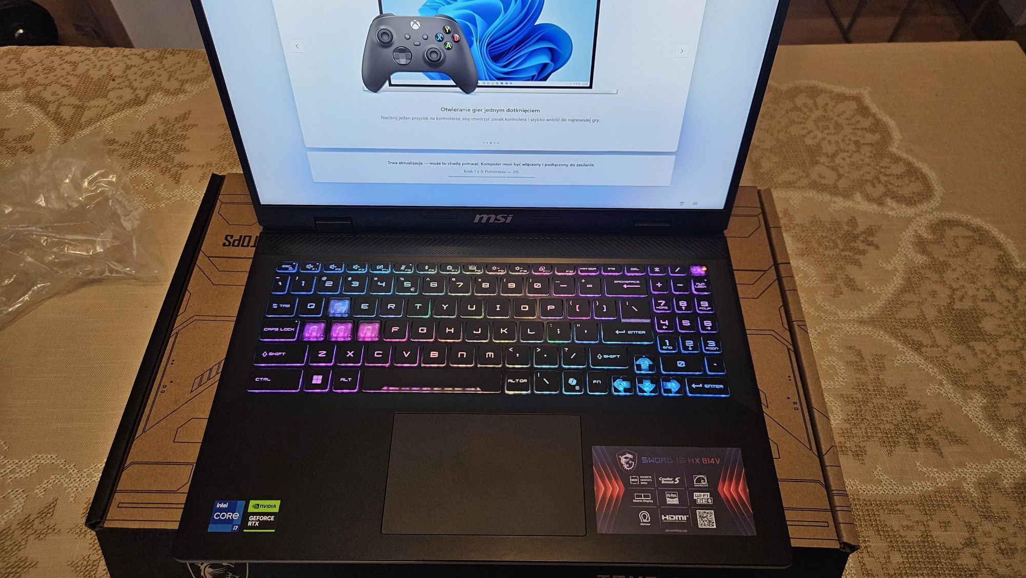 Msi sword nowy mocne podzespoły