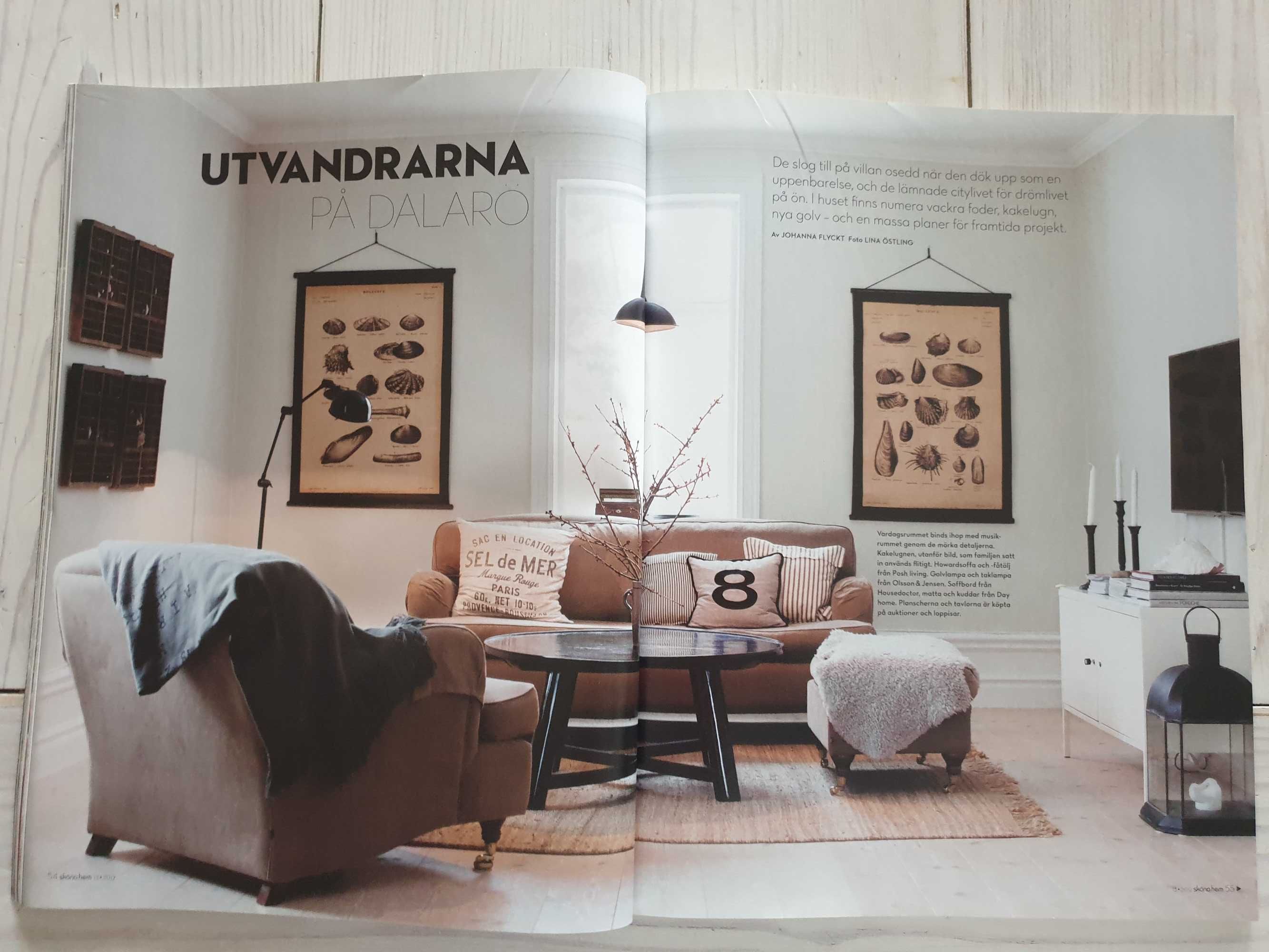 Gazeta wnętrzarska szwedzka Skona hem