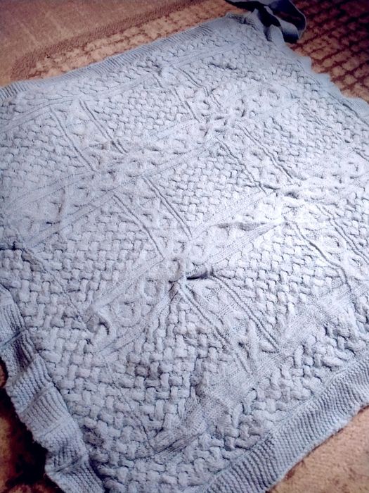 Конверт - одеялко на виписку блакитного кольору