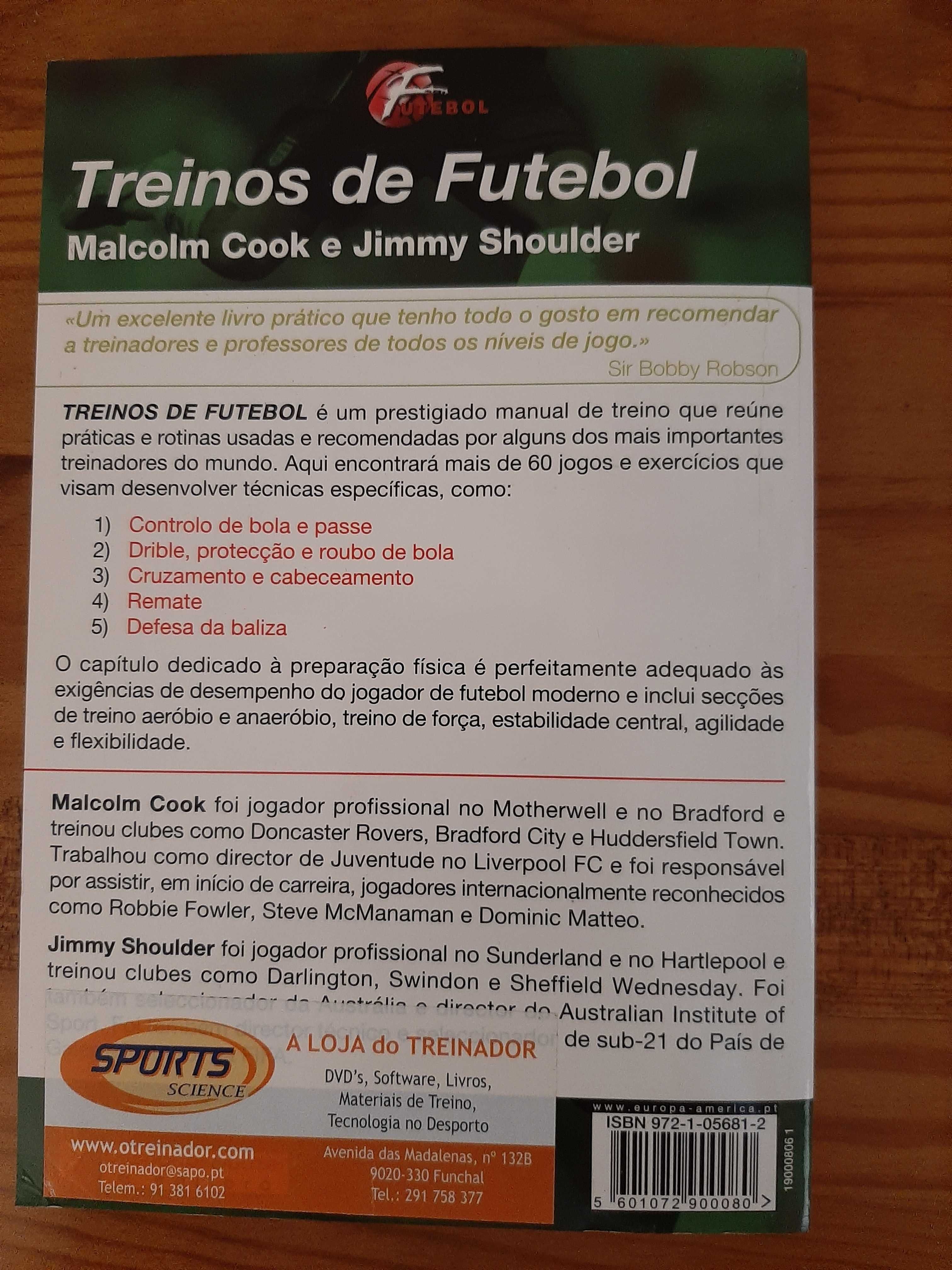 Livro Treino de Futebol de Malcolm Cook and Jimmy Shoulder