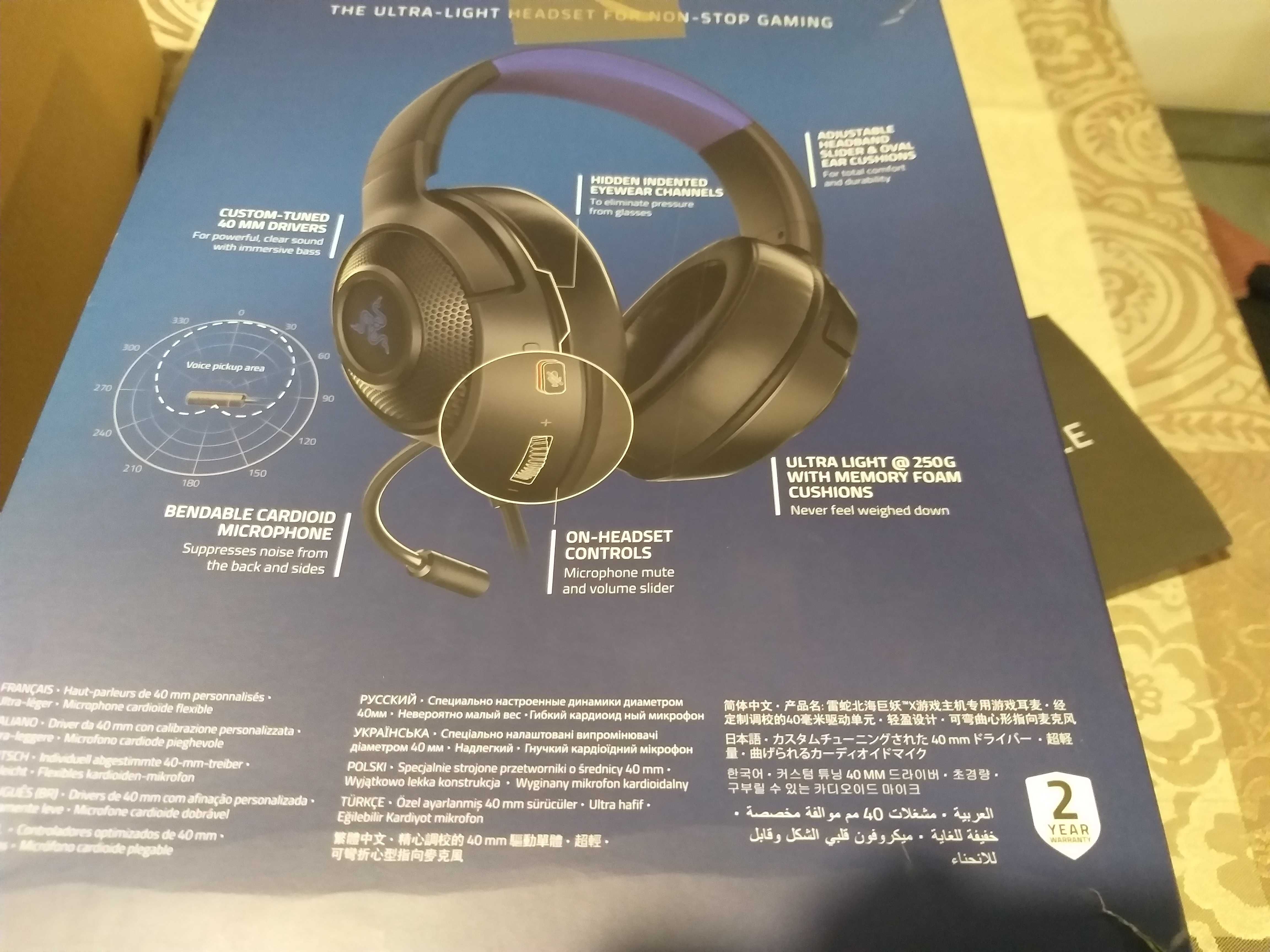 Słuchawki nauszne Razer Kraken X For Console