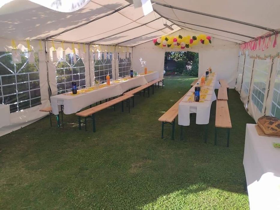 Wynajem namiotów cateringowych zjeżdżalnie dla dzieci, grill z obsługą